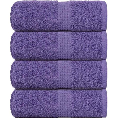 Gants de toilette FROGN, lot de 4, violet, 30 x 30 cm, 360 g/m² (1/5)