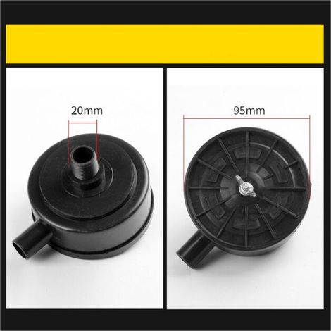 Luftfilter-Kompressor-Filter-Schalldämpfer 20 mm Außengewinde, schwarz, 9,5 cm (1/3)