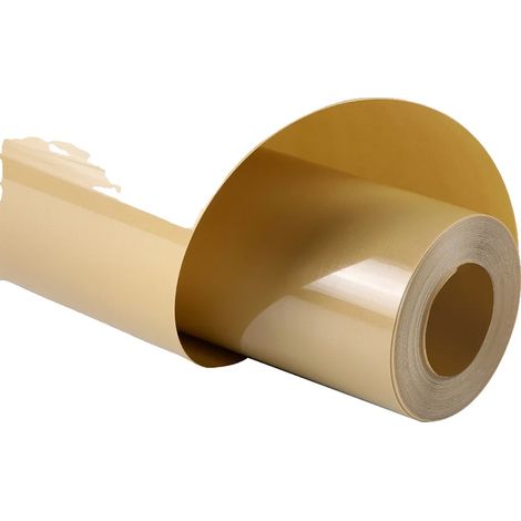 Rouleau de vinyle HTV, facile à couper et à désherber, compatible avec la plupart des découpeurs, sol doré, 30.48x244cm-a (1/2)