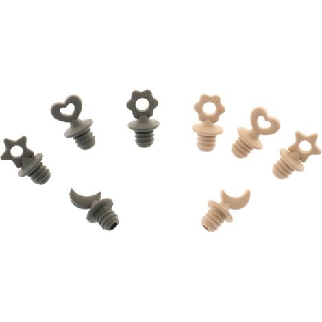 Set 4 Pezzi Tappi Bottiglia in Silicone Varie Forme (1/2)