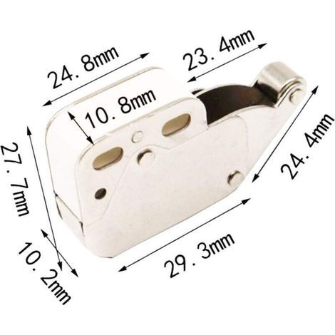 Fermeture à Ressort Porte d'Armoire,12PCS Loqueteaux à Ressort Mini Latch Serrure à Ressort Avec Des Vis pour Armoire Peut Etre Utilisé pour Les Placards Tiroirs Panneaux De Particules (1/4)