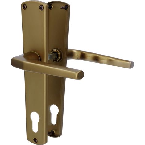 Alpertec PZ-Langschildgarnitur Phil Aluminium bronze abgerundet Beschläge