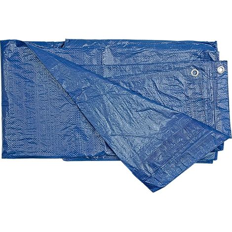 Abdeckplane 5x8 m, 75 g/m², wetterfest, verstärkte Ösen