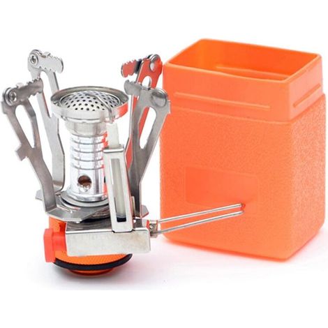 Memkey – Réchaud à gaz portable 3000 W – Brûleur pliable léger avec allumage piézoélectrique – Support antidérapant pour randonnée (1/5)