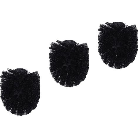 3 Pièces Recharge en Plastique Noir de Toilette de Brosse pour (1/4)
