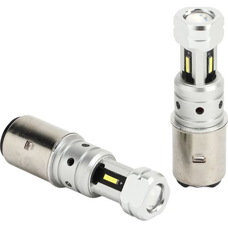 Deux ampoules LED pour phares de moto, ampoules LED ultra-lumineuses, adaptées aux motos Suzuki, lumière jaune, 3000K. (1/5)