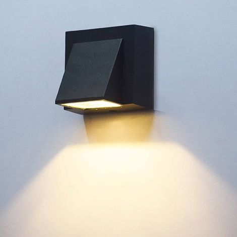 Applique étanche lumière chaude, lampe de chevet LED moderne, lampe de jardin en aluminium, économie d'énergie IP65, LED, d'extérieur 3000K (1/5)