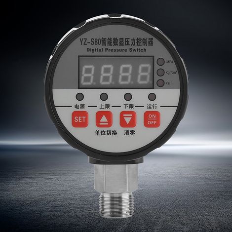 Contrôleur de pression numérique 220 V, 0-2 MPa, précision de 0,5 % de la pleine échelle, pour pompe à eau et compresseur d'air (1/5)