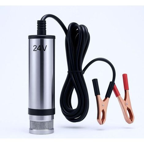 Pompe de transfert submersible - Acier inoxydable 51mm - 24V DC 40L/min - Portable pour diesel et kérosène (1/5)