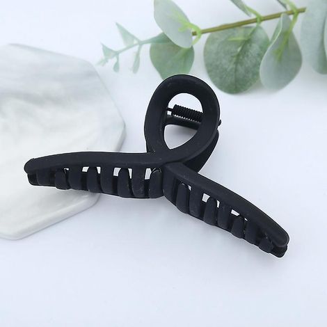 une Pince Croix Noire, Une Grande Pince Cheveux Pour Cheveux Pais, Une Pince Cheveux Antidrapante, Des Accessoires Pour Cheveux Pour Femmes (1/5)