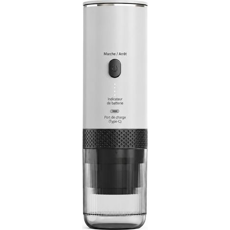 Machine à café portable électrique sans fil chauffante modèle 2599 blanc 900 g 2599 blanc 900 g – Livraison gratuite
