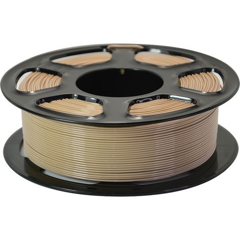 PETG Holzfilament – ​​1,75 mm – PLA-Filament für 3D-Drucker – Holzstruktur – enthält 15 % Holzfasern – 1,1 kg Spule – Maßhaltigkeit