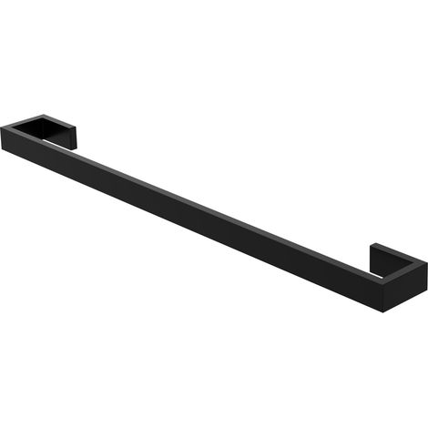 ML-Design Handtuchhalter ohne Bohren 62 cm, Schwarz, aus Stahl, Wandmontage, Badetuchhalter Wand zum kleben für Badezimmer & Küche, Modern, Handtuchstange Wandhalter selbstklebend für Handtücher