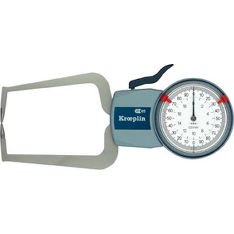 Controlador de espesor : rápido Oditest, Ámbito de utilización : 0-20 mm, Rango de medida 20 mm, graduación del escala 0,010 mm (1/4)