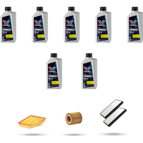 Kit tagliando 3 FILTRI e 7L OLIO compatibile con Bmw serie 5 (E60/E61) 530i 170kw dal 2003 al 2005 (1/5)
