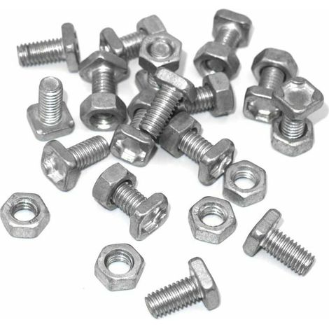 Kit de 50 écrous et boulons de serrage – Compatible avec pinces à soudure, pinces à câble et outils de fixation – Acier au carbone trempé – Pour ateliers professionnels et bricolage