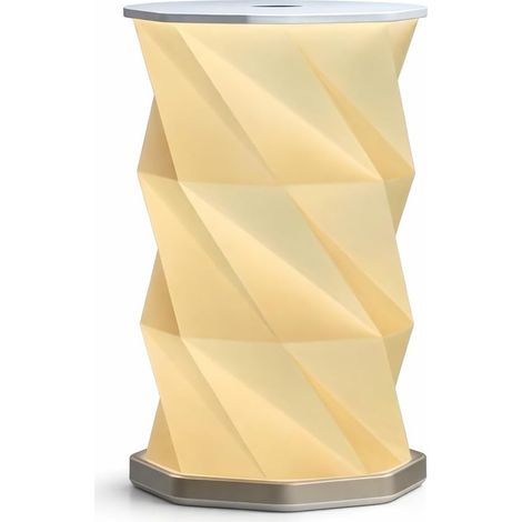 Lampe en Papier Pliable Rotative, Lampe de Voyage Lumière Chaude, Lampe de Table de Chevet pour Chambre à Coucher, Lampe de Table Portable Rechargeable à intensité Variable (1/5)