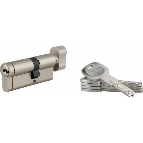 THIRARD - Cylindre de serrure à bouton débrayable Transit 1, 30Bx40mm, 5 clés, nickelé - THIRARD (1/3)
