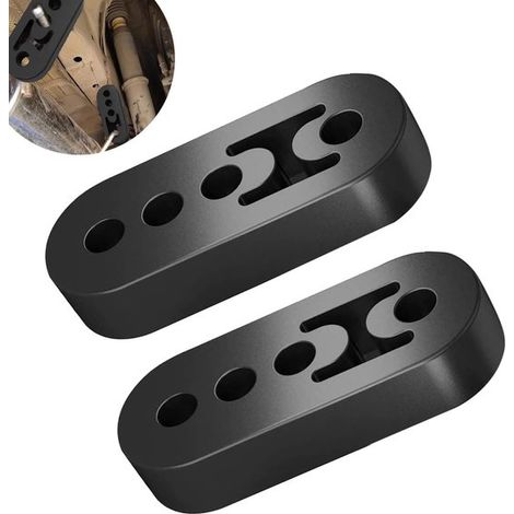 Staffa in gomma per supporto scarico - Universale, 2 pezzi, isolante, 4 fori, 11 mm - Auto (1/5)