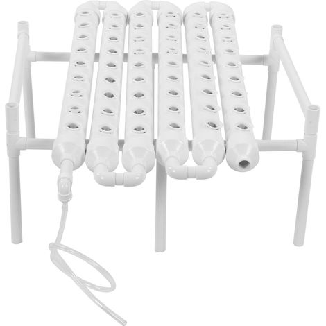 Kit de culture hydroponique 1 couche 54 trous, tuyaux PVC, système de croissance végétale, prise UE 100-240V (1/5)
