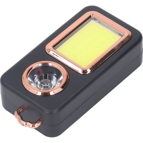 Lampe de travail COB rechargeable USB, multifonction, LED dorée, lampe solaire portable pour le camping en extérieur (1/5)