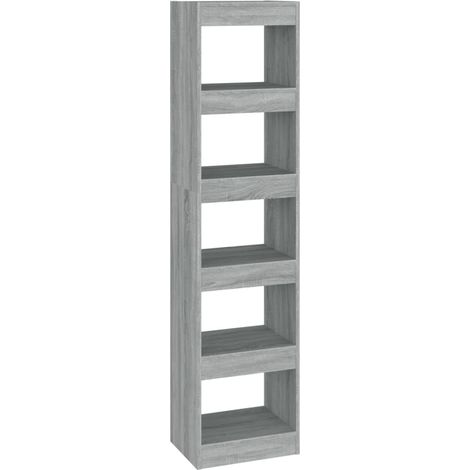 Maison Exclusive - Bücherregal/Raumteiler Grau Sonoma 40x30x166 c