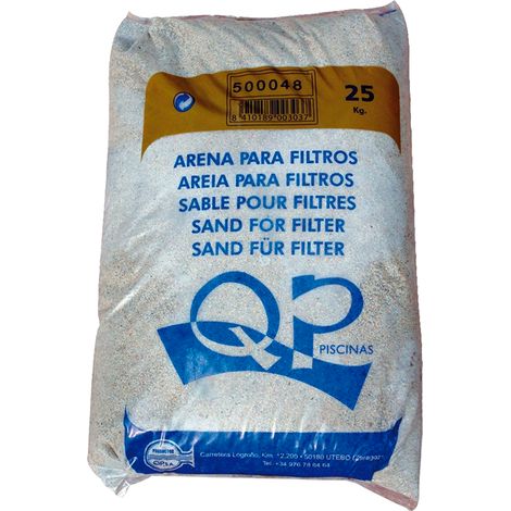Saco arena de silex, 25 kgs. QP