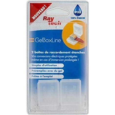 2 BOITIERS ÉTANCHES GELBOX MÉDIUM 30X38X26MM RAYTECH 870131