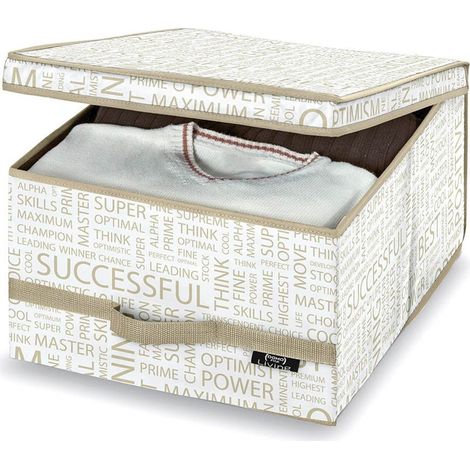 Scatola guardaroba L 38x50x24 cm Domopak Living Urban Gold