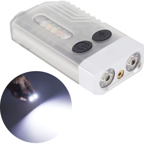 Mini-Taschenlampe für den Außenbereich mit Alarmfunktion, 365-nm-Taschenlampe, multifunktionale Taschenlampe, für Notfälle, Verteidigung und Reparatur. (1/5)