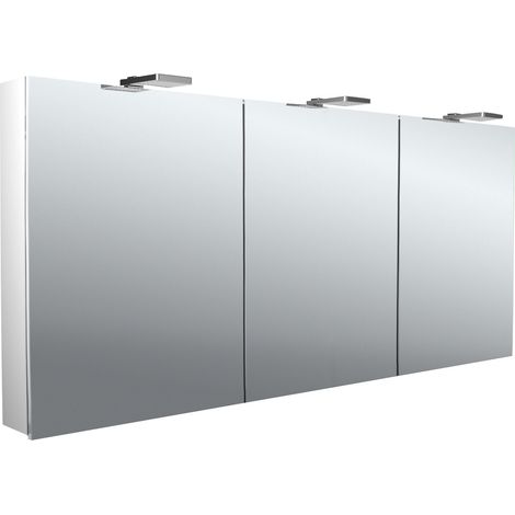 Armario con espejo iluminado emco flat 2 style con panel (1/5)