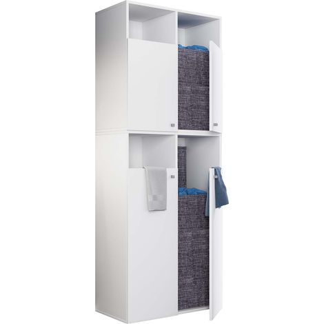 DresoXXL Badschrank weiß. (1/3)