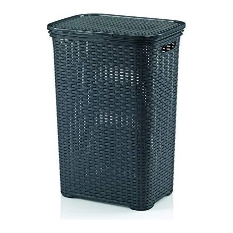 Kela Brasilia Wäschekorb anthrazit 60 Liter