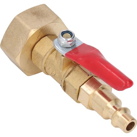Raccord de ventilation antigel en laiton pour l'hiver, raccord rapide mâle 1/4 pouce, raccord d'irrigation de jardin fileté GHT mâle 3/4 pouce, convient aux camping-cars et aux yachts (raccord femelle (1/5)