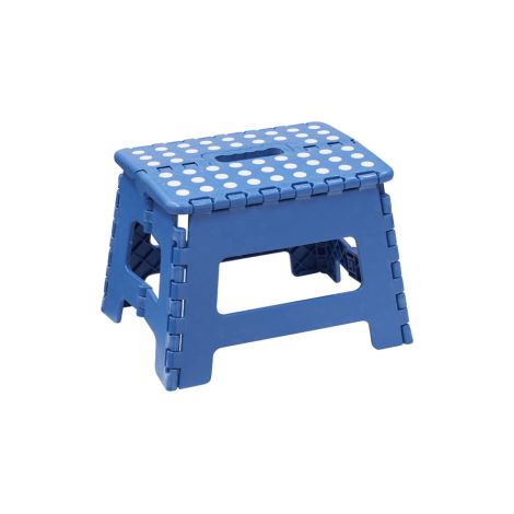 ARREGUI TB-022-A Sgabello Pieghevole Multiuso  Sgabello per Adulti o Bambini  Scala Pieghevole  Scalino  Sgabello per cucina, bagno, campeggio  22 cm di altezza  Blu