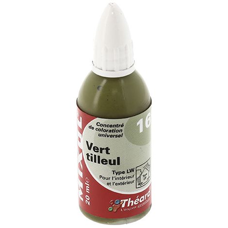 Concentré de coloration universel - Flacon 20 ml - Mixol Vert tilleul