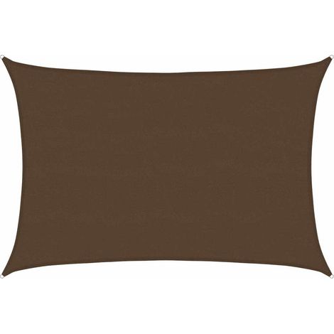 Maison Exclusive - Sonnensegel 160 g/m² Braun 5x7 m HDPE (1/5)