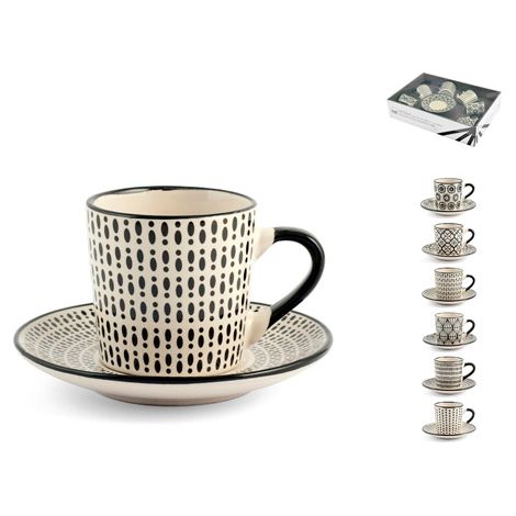 TAZA CAFE CON PLATO STONEWARE WHERA SET 6 UDS (1/2)