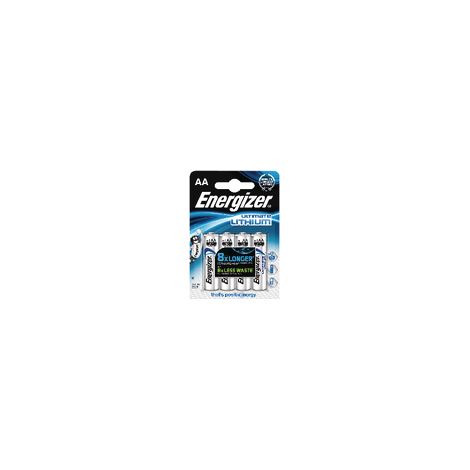 ENERGIZER ULTIMATE LITHIUM PILA LITIO AA L91 LR6 1,5V BLISTER4
