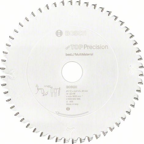 Bosch Kreissägeblatt Top Precision Best for Multi Material, 210 x 30 x 2,3 mm, 54 (1/5)