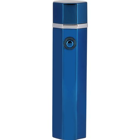 Briquet coupe-vent rechargeable USB, briquet électronique à impulsion sans flamme (bleu) (1/5)