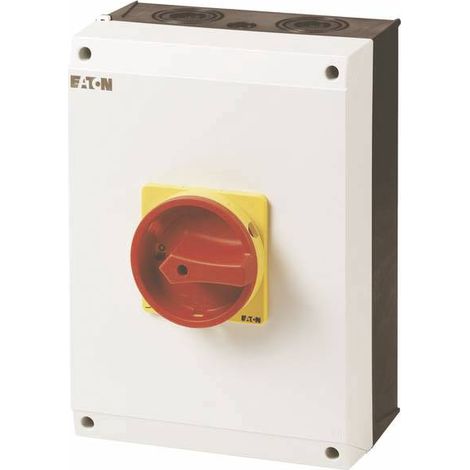Inter général +coffret 3p 100A poignée rouge-jaune verrouillable 000207373 EATON P3-100/I5/SVB