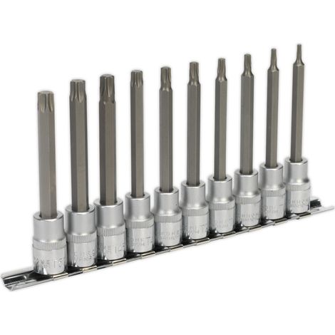 Sealey TRX-Star Socket Bit Set 10pc 3/8Sq Drive 100mm AK6236 (1/2)