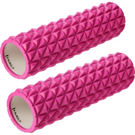 Pink Foam Roller, 45 cm - Muscle Recovery Tool, 2-Pack (1/5)