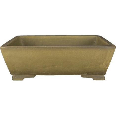 Vaso per bonsai rettangolare in gres 40x29x11 cm - SM038