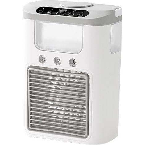 Tragbare Klimaanlage/Luftkühler mit Akku, 3 Geschwindigkeitsstufen, 3 Nebelmodi, 60°-Oszillation, 600 ml (1/5)