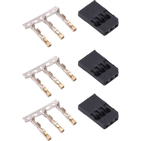 100 kits de connecteurs à sertir pour boîtier de prise mâle et femelle à 3 broches, compatibles avec les modèles JR (1/5)