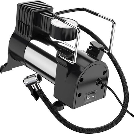 Gonfleur de pneus électrique portable avec compresseur 12V pour véhicules (1/4)