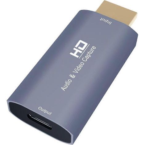 Carte d'acquisition vidéo portable HDTV vers USB-C, 1080p pour le streaming professionnel (1/4)