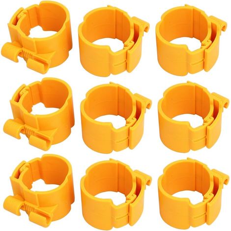 40mm dia 35mm breite central klimaanlage rohrclip klemme gelb 9 pcs (1/3)